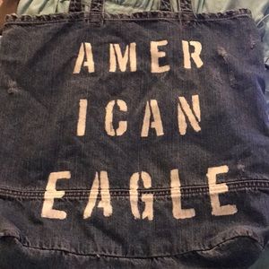 Denim American Eagle tote